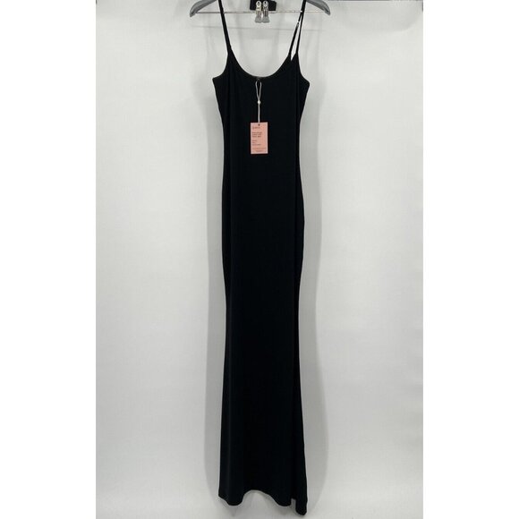Quince Dresses & Skirts - Quince Women’s Black Tencel Rib Knit Maxi Slip Dress sz XS NWT Sleeveless Long